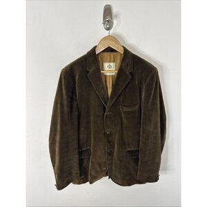 Duca Visconti Corduroy Blazer Men 38 Brown Italy Velluterie Vintage Jacket